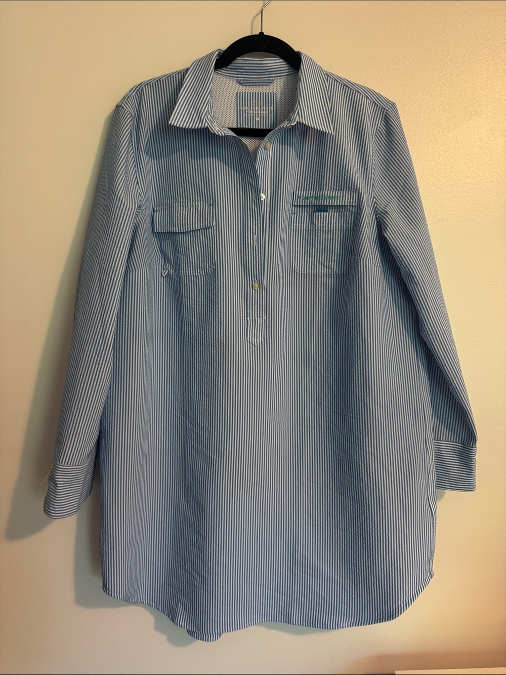 Vineyard Vines Performance Seersucker Harbor Cover Up Dress